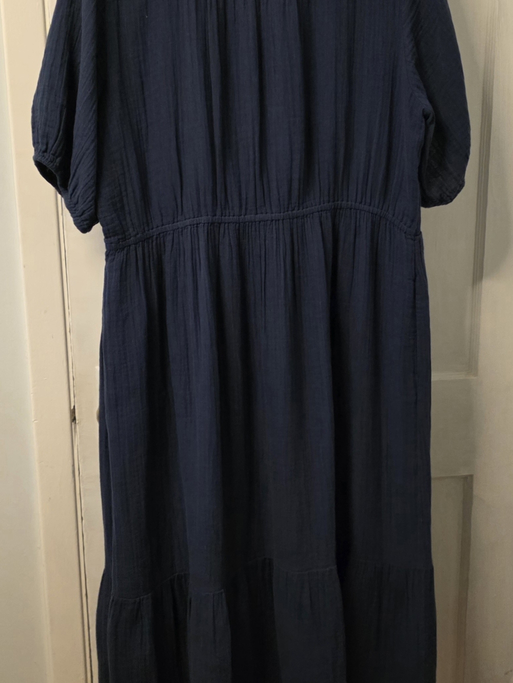 Sonoma Navy Button-Front Maxi Dress - Picture 2 of 4